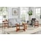 Alaterre Furniture Monterey 48"L Oval Mid-Century Modern Wood Coffee Table, Warm Chestnut ANMT1170 - alternate 2